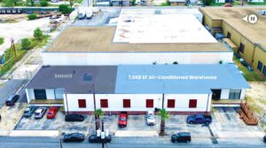 Outline displaying warehouse size.